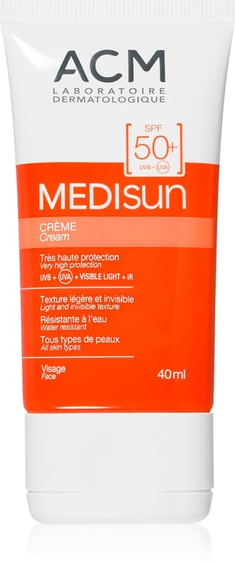 Medisun wodoodporny krem do opalania twarzy SPF 50+