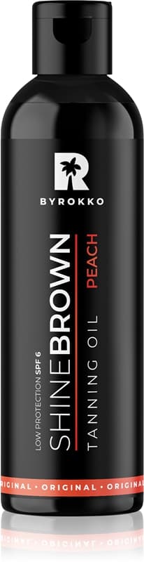 Shine Brown Peach olejek ochronny wspomagający opalanie SPF 6