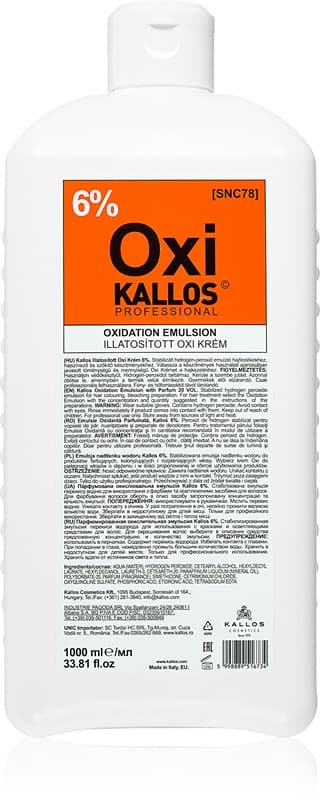 Kallos Classic Oxi utleniacz w kremie 6%.