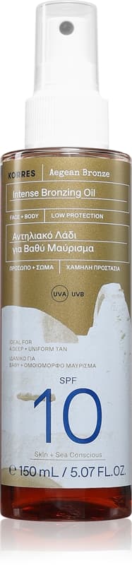 Aegean Bronze olejek do opalania podkreślający opaleniznę