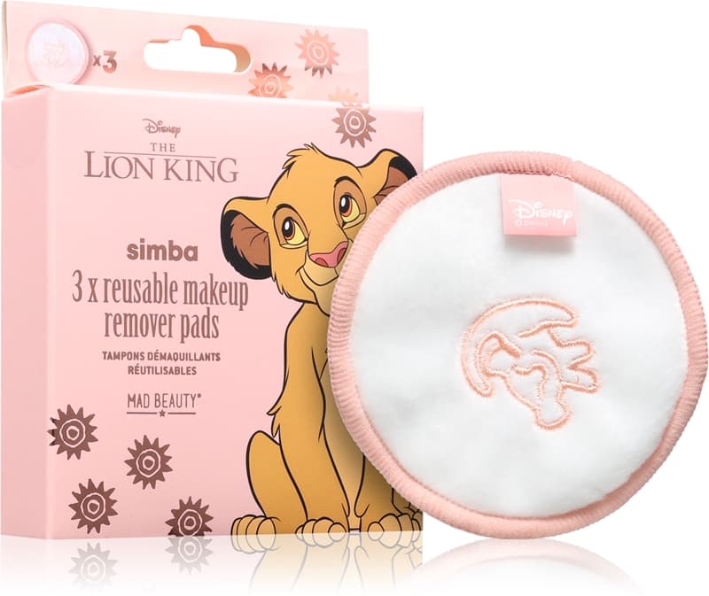 Lion King Simba płatki do demakijażu z mikrofibry wielokrotnego użytku