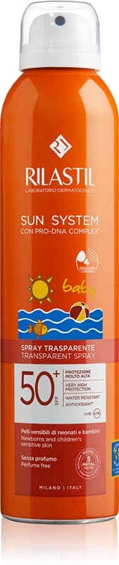 Sun System Baby transparentny spray do opalania SPF 50+