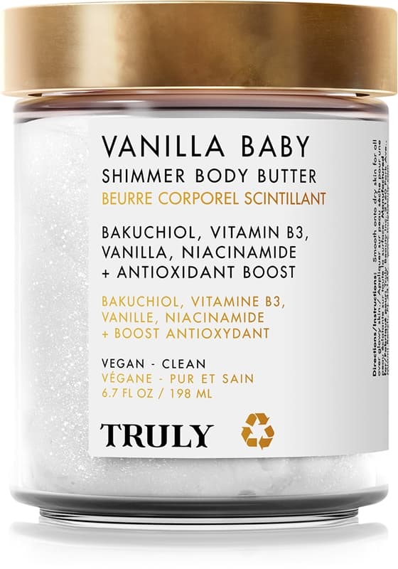 Vanilla Baby intensywnie nawilżające masło do ciała z perłowym blaskiem