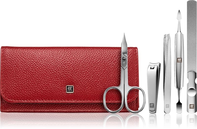 Classic Inox zestaw do manicure + skórzane etui