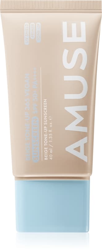 Beige Tone-Up 365 Vegan Sunscreen fluid tonujący do opalania do ujednolicenia kolorytu skóry