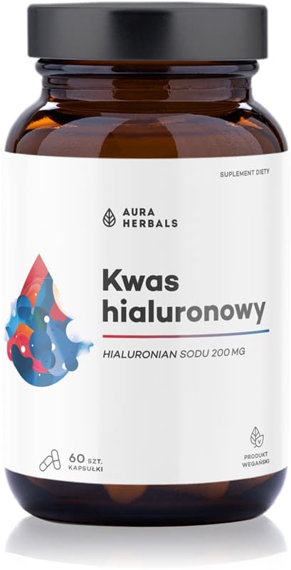 Kwas hialuronowy 200 mg kapsułki z kwasem hialuronowym