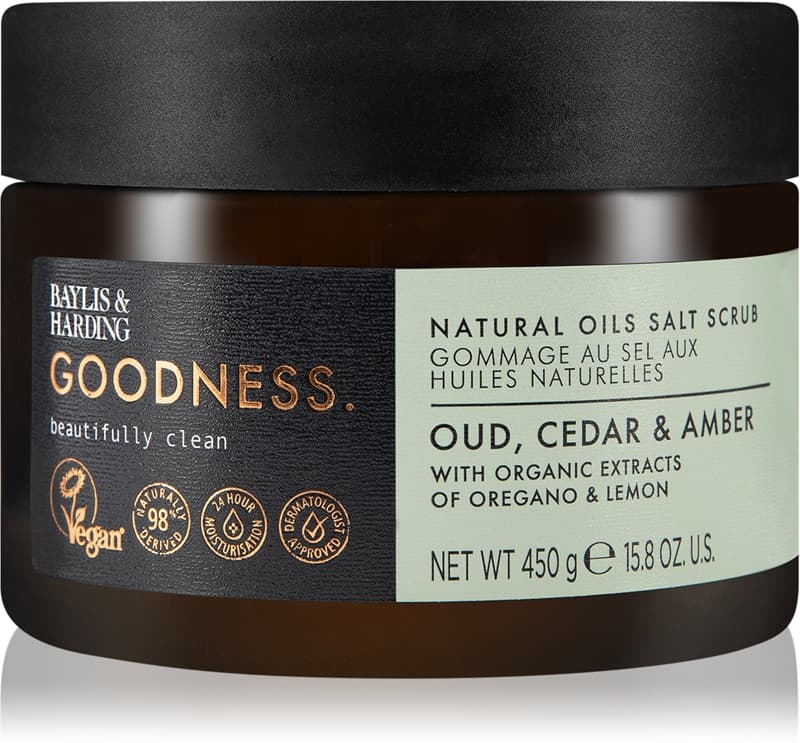Goodness Oud, Cedar & Amber peeling solny do ciała