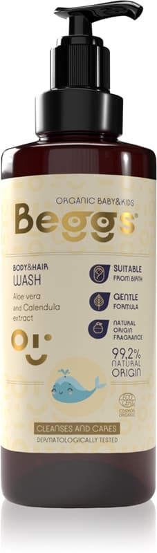 Organic Baby & Kids Body & Hair Wash żel pod prysznic do ciała i włosów dla dzieci od urodzenia