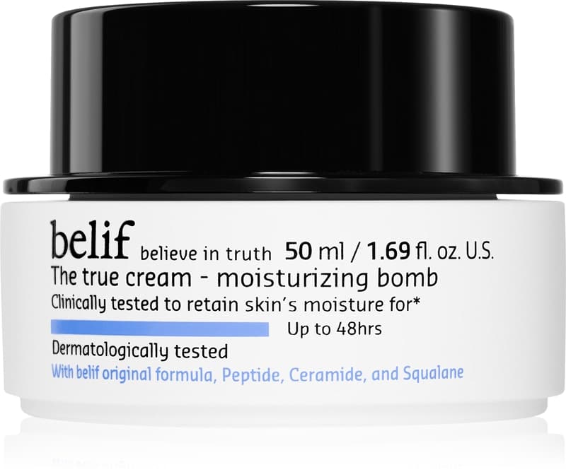 The True Cream Moisturizing Bomb krem głęboko nawilżający s ceramidy a peptidy