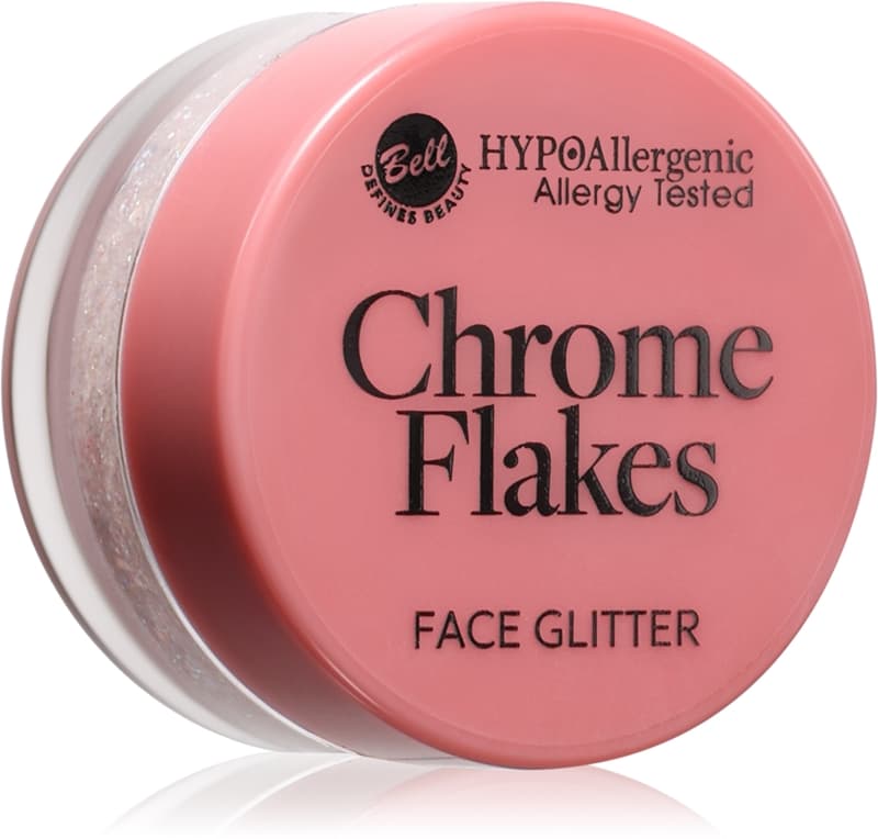HYPOallergenic Chrome Flakes brokat do twarzy