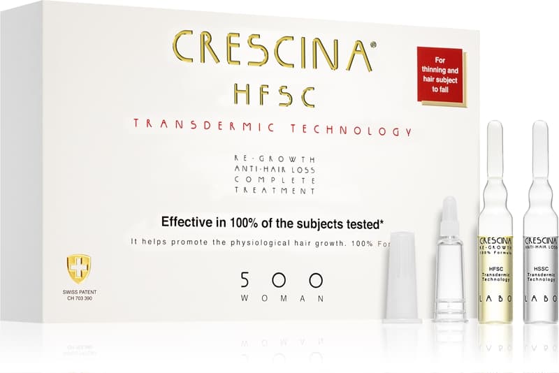 Transdermic 500 Re-Growth and Anti-Hair Loss pielęgnacja wspierająca porost włosów i zapobiegająca ich wypadaniu dla kobiet