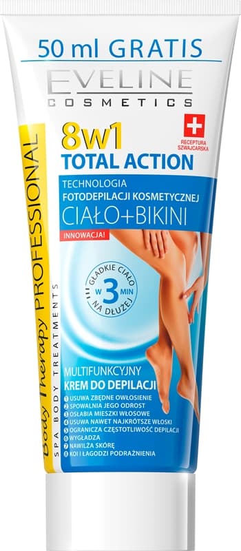 Total Action krem do depilacji nóg 8 w 1