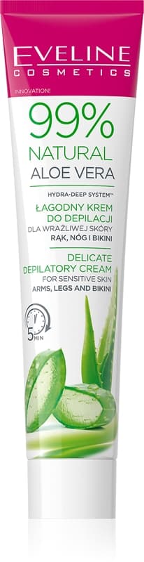 99% Natural Aloe Vera krem łagodzący do depilacji do pach i okolic bikini