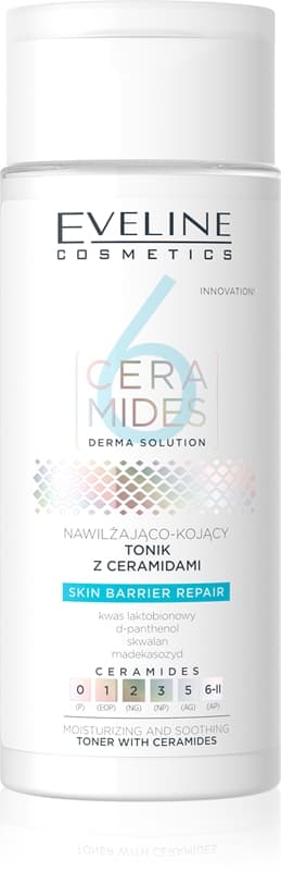 6 Ceramides łagodzący tonik nawilżający z ceramidami