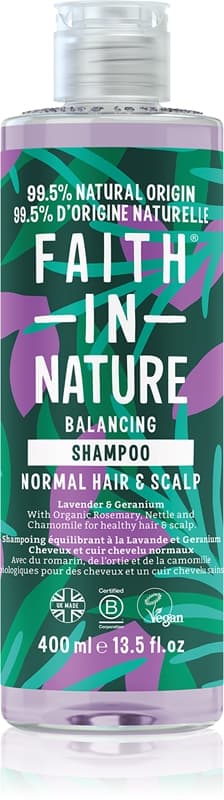 Lavender & Geranium szampon naturalny do włosów normalnych i suchych