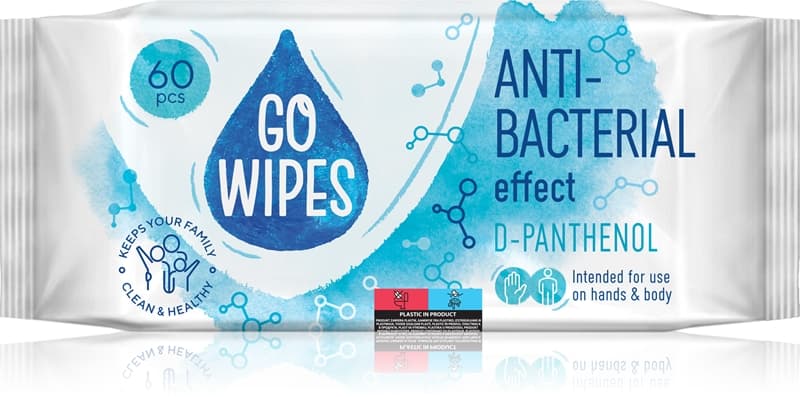 Anti-Bacterial Effect D-Panthenol nawilżane chusteczki oczyszczające o działaniu antybakteryjnym
