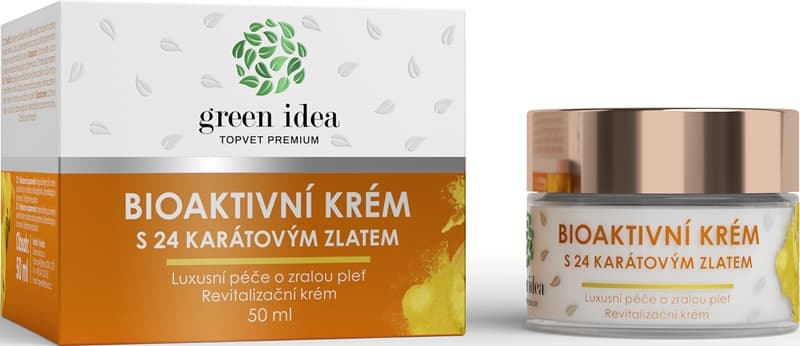 Bioaktivní krém s 24 karátovým zlatem luksusowa pielęgnacja do skóry dojrzałej