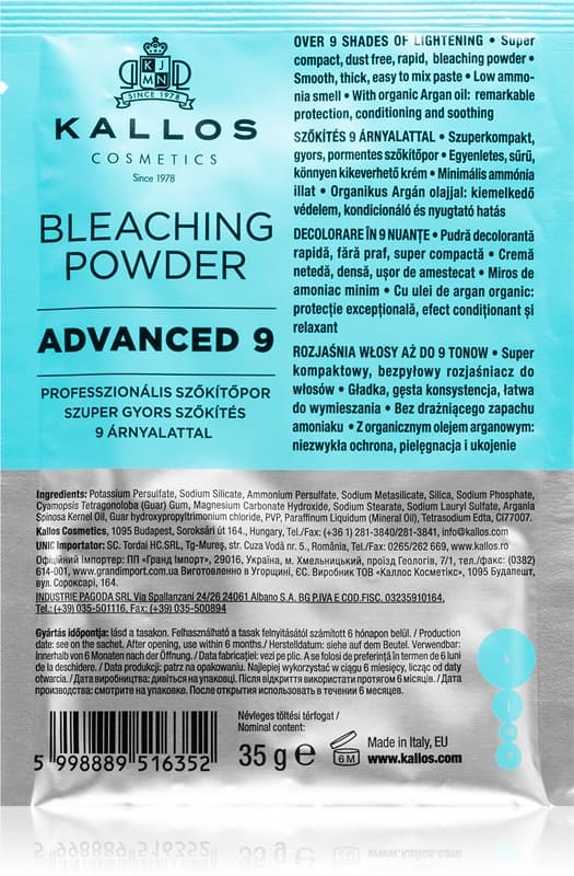 Bleaching Powder Advanced 9 puder rozświetlający i do pasemek
