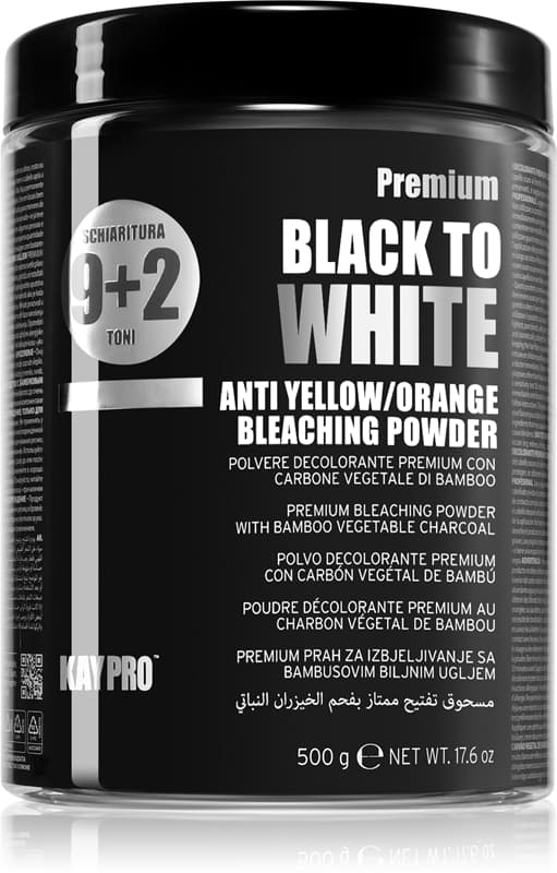 Black To White Anti Yellow/Orange Bleaching Powder puder rozświetlający do włosów