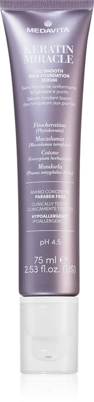 Keratin Miracle Go Smooth Hair Foundation Serum krem bez spłukiwania do włosów
