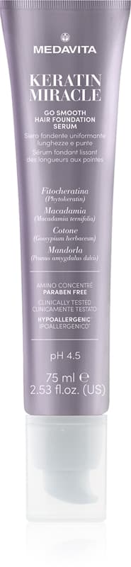 Keratin Miracle Go Smooth Hair Foundation Serum aktywne serum na rozdwojone końcówki włosów