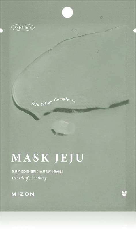 Joyful Time Jeju Heartleaf maska łagodząca w płacie do suchej i zniszczonej skóry