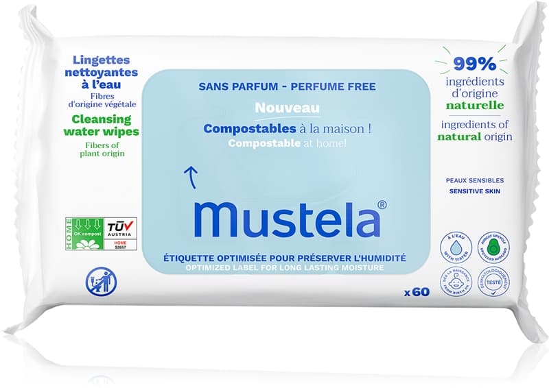 Compostable at Home Cleansing Wipes Perfume Free chusteczki oczyszczające nieperfumowany