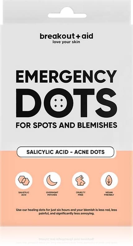 Emergency Dots For Spots and Blemishes miejscowa pielęgnacja przeciwtrądzikowa do twarzy, dekoltu i pleców z kwasem salicylowym