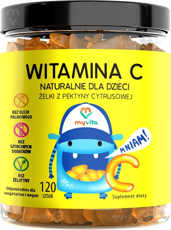 Naturalne Żelki Witamina C miękkie kapsułki do żucia z witaminą C