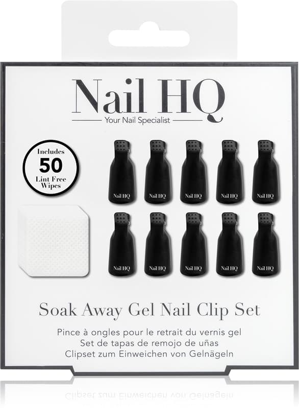 Soak Away Gel Nail Clip Set zestaw do usuwania paznokci żelowych i akrylowych