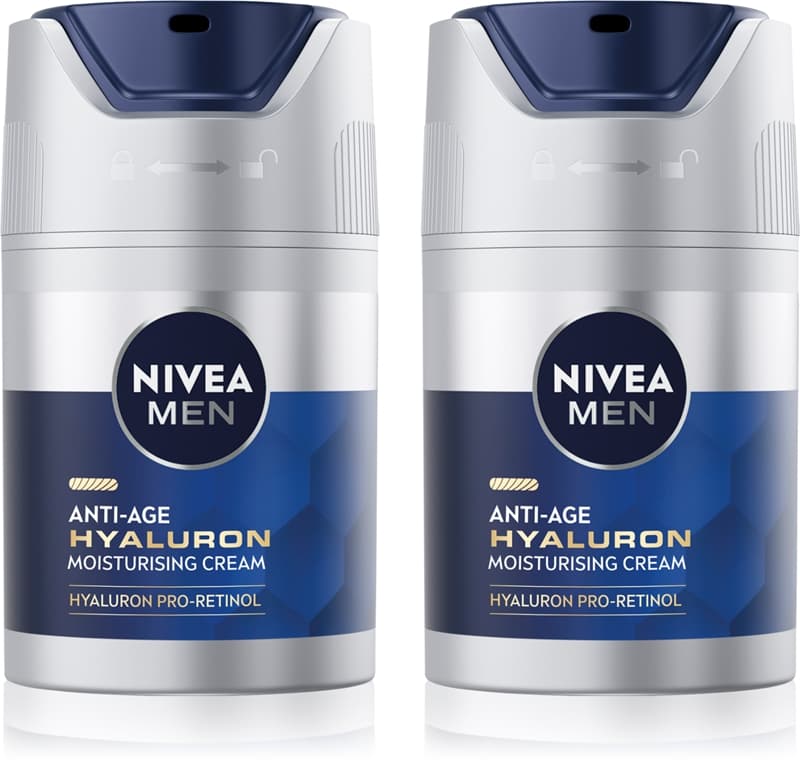MEN Hyaluron Pro-Retinol krem przeciwzmarszczkowy wygodne opakowanie dla mężczyzn