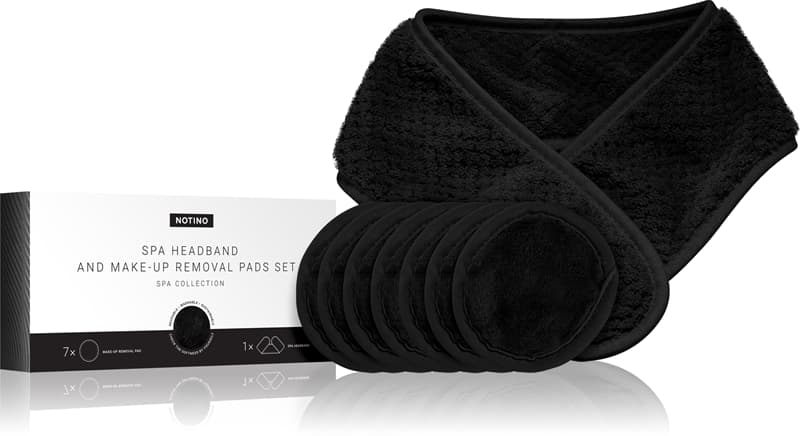 Spa Collection Spa headband and make-up removal pads set zestaw do demakijażu z opaską kosmetyczną