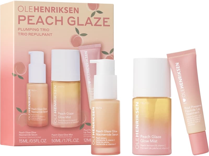 Peach Glaze Plumping Trio zestaw do pielęgnacji skóry twarzy