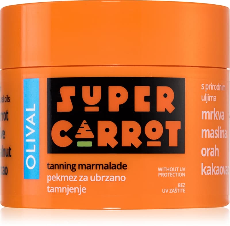 SUPER Carrot Tanning Jam produkt przyspieszający i przedłużający opalanie baz filtra ochronnego
