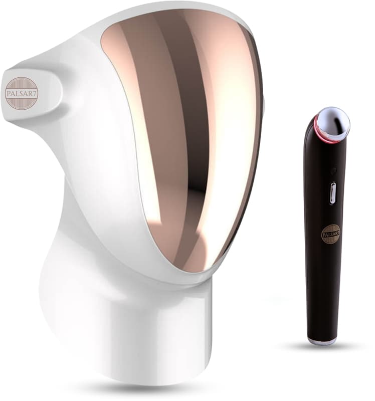 Exclusive Set Professional LED Mask & Galvanic Iron zestaw w korzystnej cenie White/Gold
