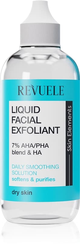 Liquid Facial Exfoliant 7% AHA/PHA blend + HA serum peelingujące o działaniu złuszczającym do skóry suchej