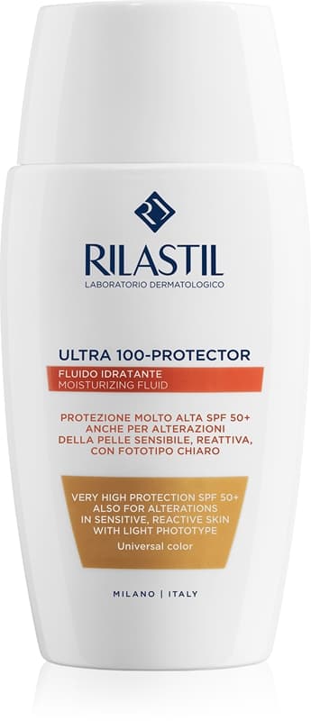 Ultra 100-Protector ochronny fluid tonujący do twarzy SPF 50+