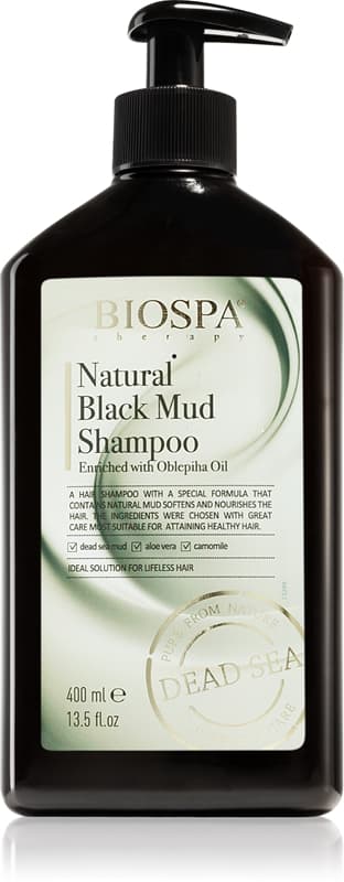 Bio Spa Natural Black Mud szampon odżywczy do włosów zmęczonych