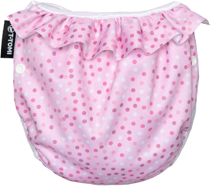 Diaper Swimwear Pink Dots pielucho-kąpielówki nadające się do prania