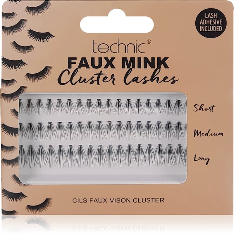 Faux Mink Cluster Lashes sztuczne rzęsy z klejem