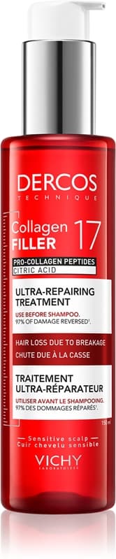 Dercos Collagen Filler 17 kuracja regenerująca do słabych włosów z tendencją do wypadania