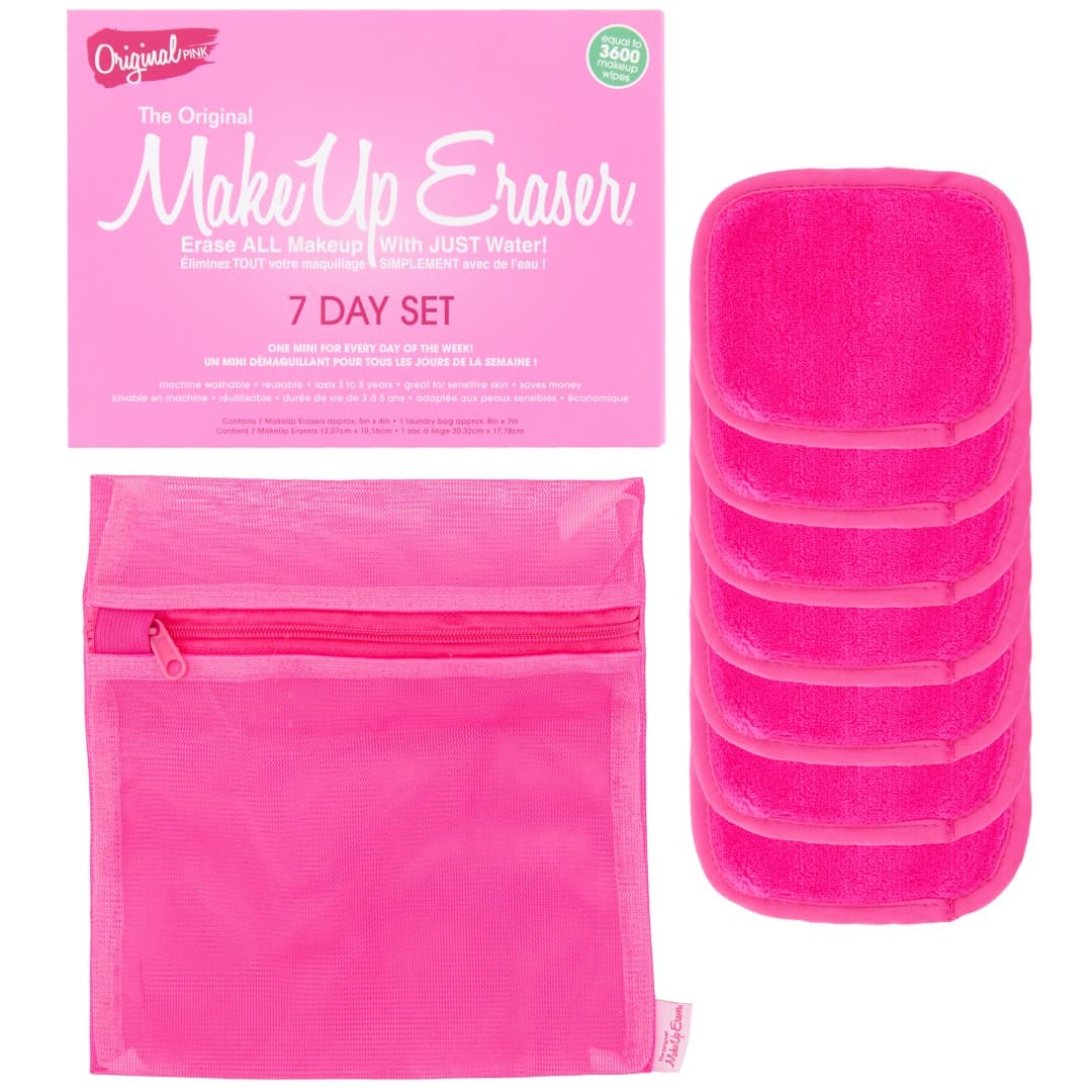 Makeup Eraser 7-Day Set Original Pink